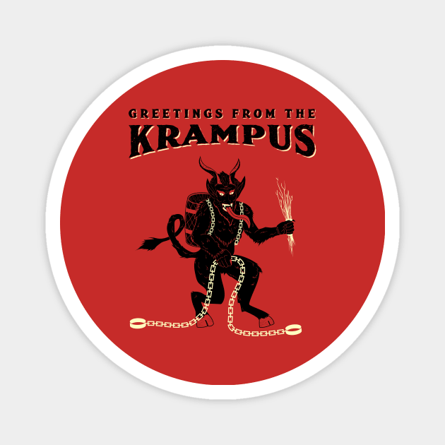 Greetings from the Krampus Magnet by Strangeology